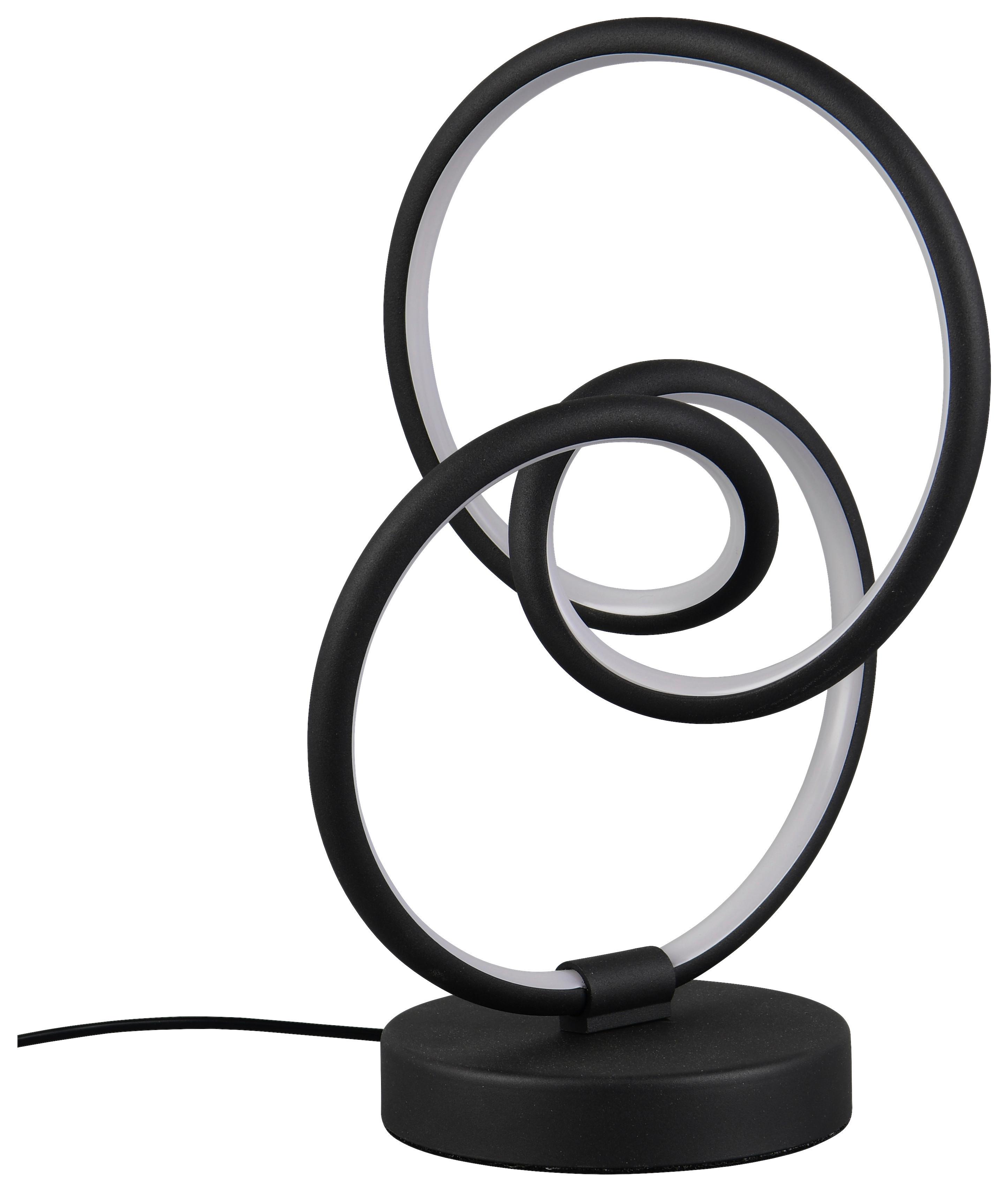Led Asztali Lámpa Dafne - fekete, Basics, műanyag/fém (18/28,5cm) - Luca Bessoni