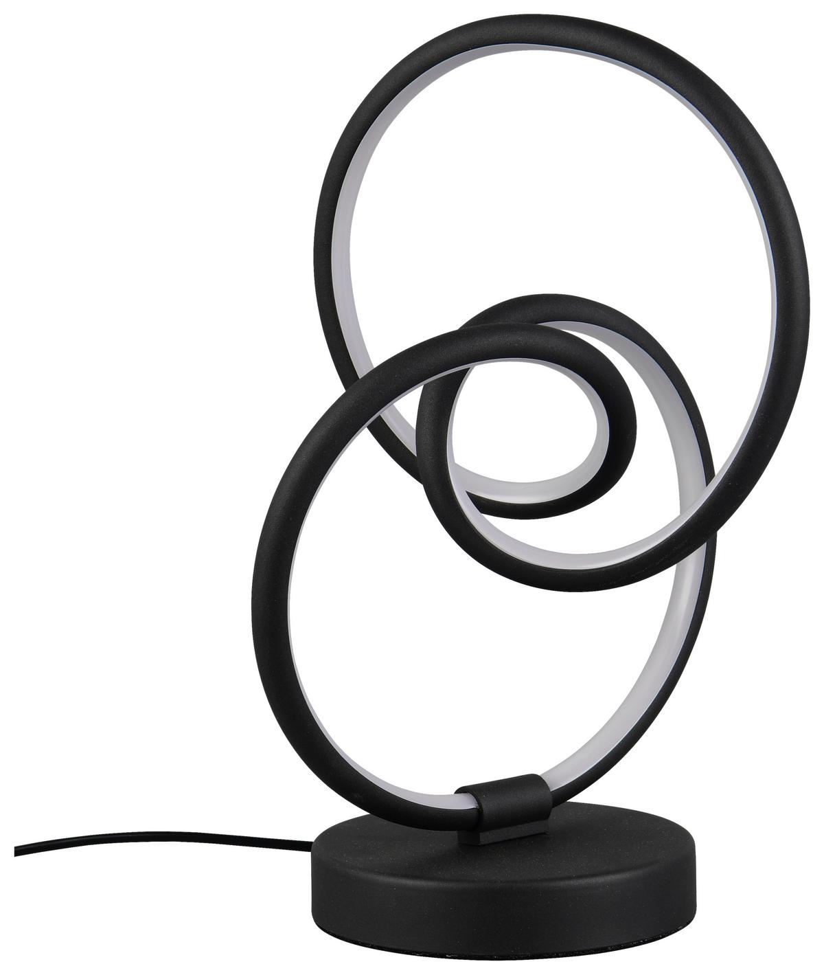 Led-tischleuchte Dafne - Schwarz, Basics, Kunststoff/Metall (18/28,5cm) - Luca Bessoni