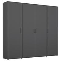 Drehtührenschrank Voyager Grau B: 187 Cm - Grau, MODERN, Holzwerkstoff (187/194/53cm) - Rauch Möbel