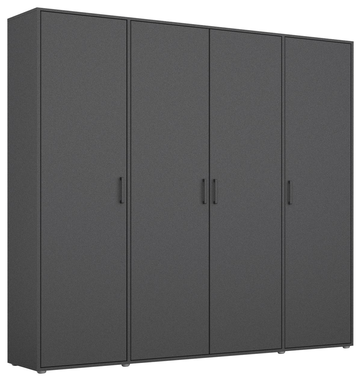 Drehtührenschrank Voyager Grau B: 187 Cm - Grau, MODERN, Holzwerkstoff (187/194/53cm) - Rauch Möbel