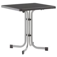 Gartentisch Klappbar Holzwerkstoff/metall L 70 Cm - Graphitfarben, MODERN, Holzwerkstoff/Metall (70/70/72cm) - Sieger