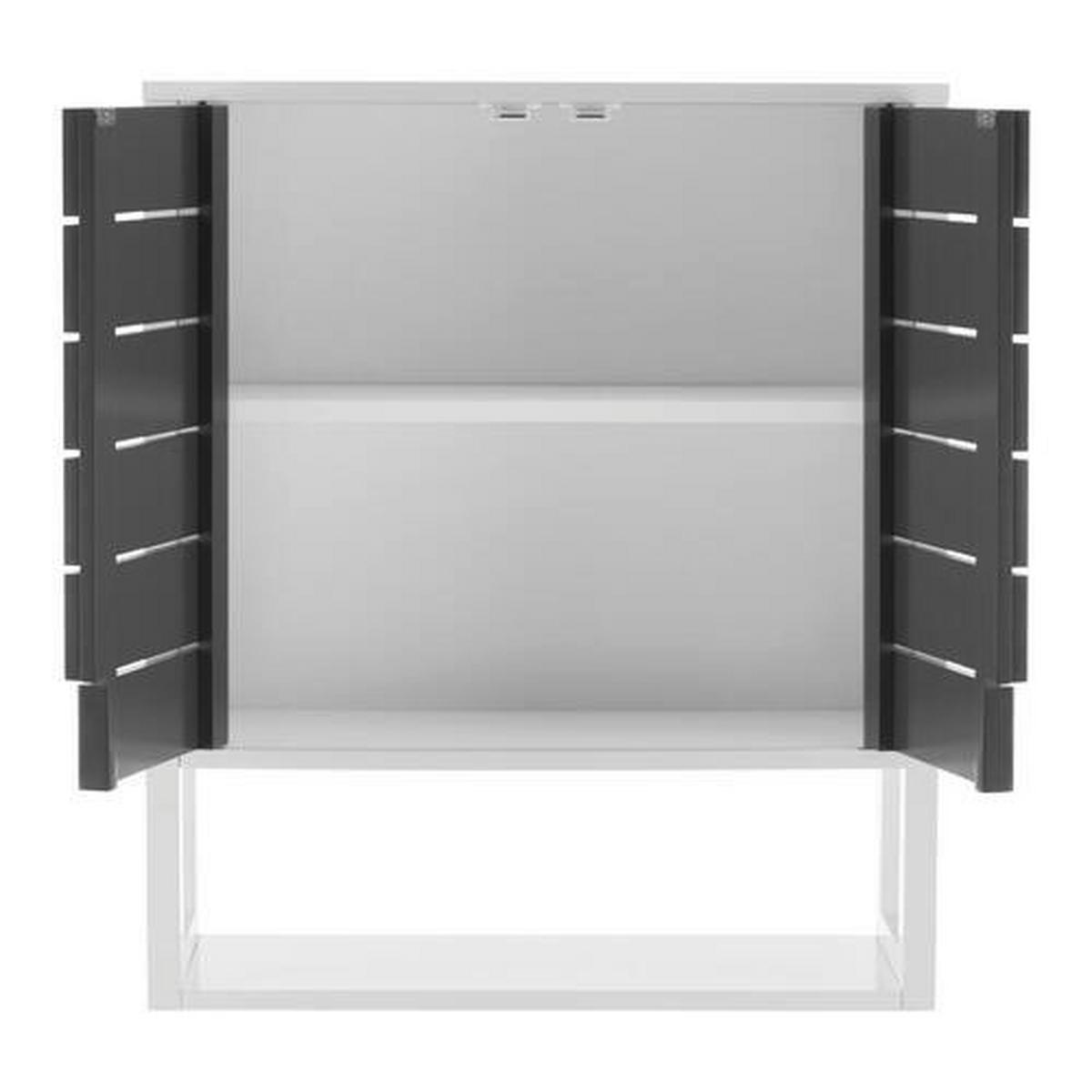 Závesná skrinka TIA - sivá/biela, Modern (60/70/23cm) - P & B