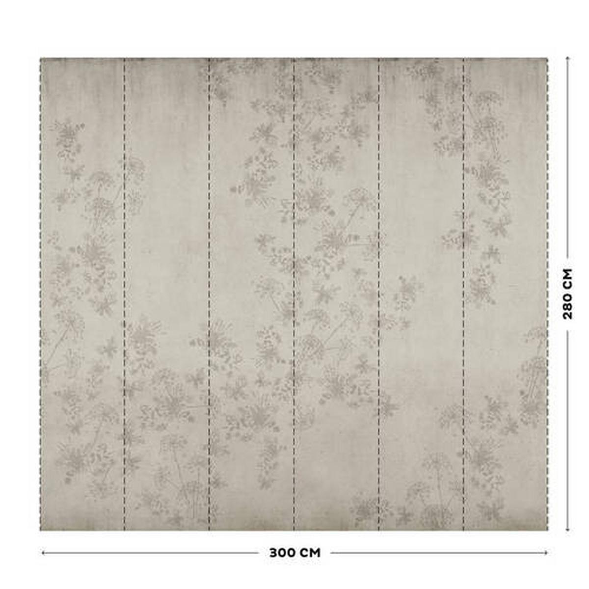 Fototapete Beige B: 300 cm - Beige, Trend, Papier/Kunststoff (300/280cm)