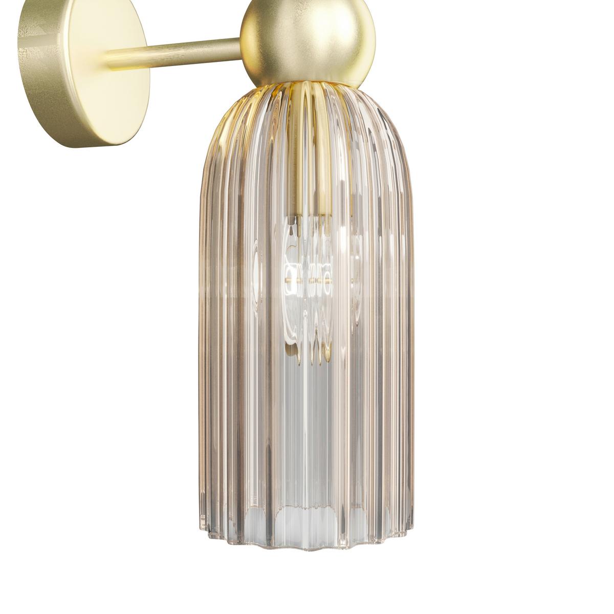 Wandleuchte Antic - Goldfarben, Glas/Metall (18/43,5/10cm) - MAYTONI