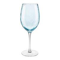 Pohár na víno LIVIDUS - modrá, Modern, sklo (9/24cm) - Mömax