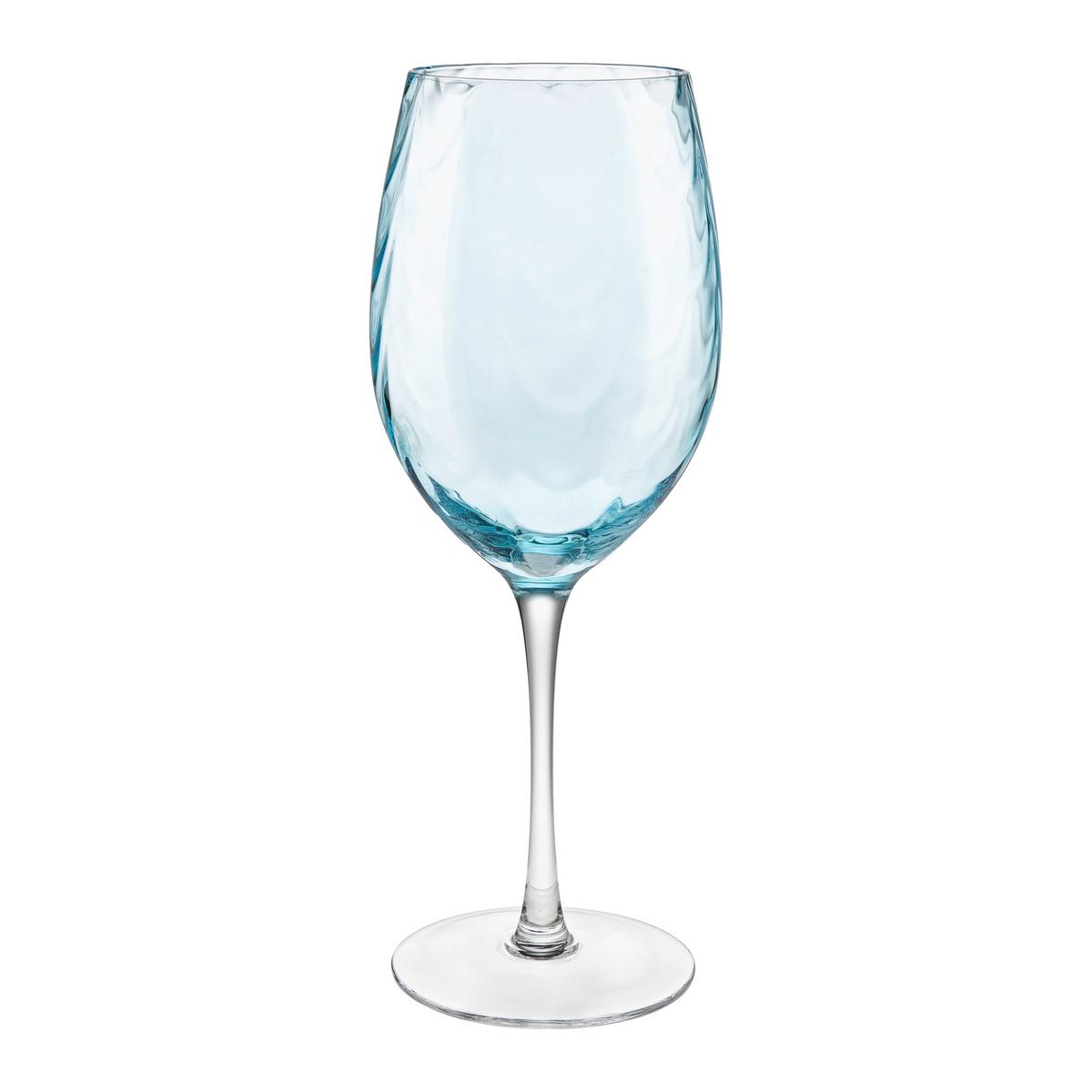 Pohár na víno LIVIDUS - modrá, Modern, sklo (9/24cm) - Mömax