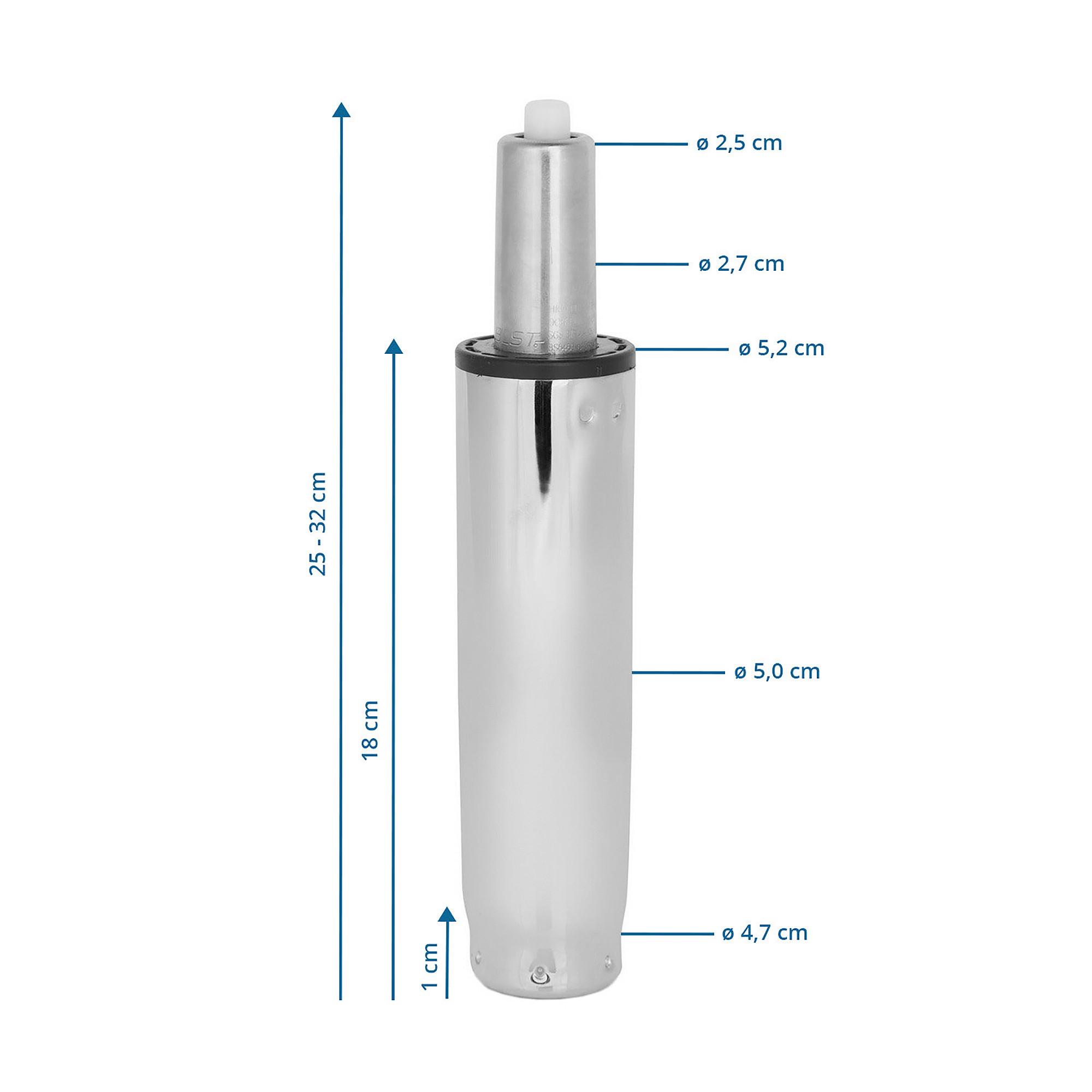 Gasdruckfeder Gf-S - Chromfarben, Basics, Metall (5,2/25-32/5,2cm) - MID.YOU