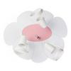 Kinderdeckenleuchte 5244409 Blume - Weiß/rosa - Rosa/Weiß, Basics, Holzwerkstoff/Kunststoff (39/33/16cm)