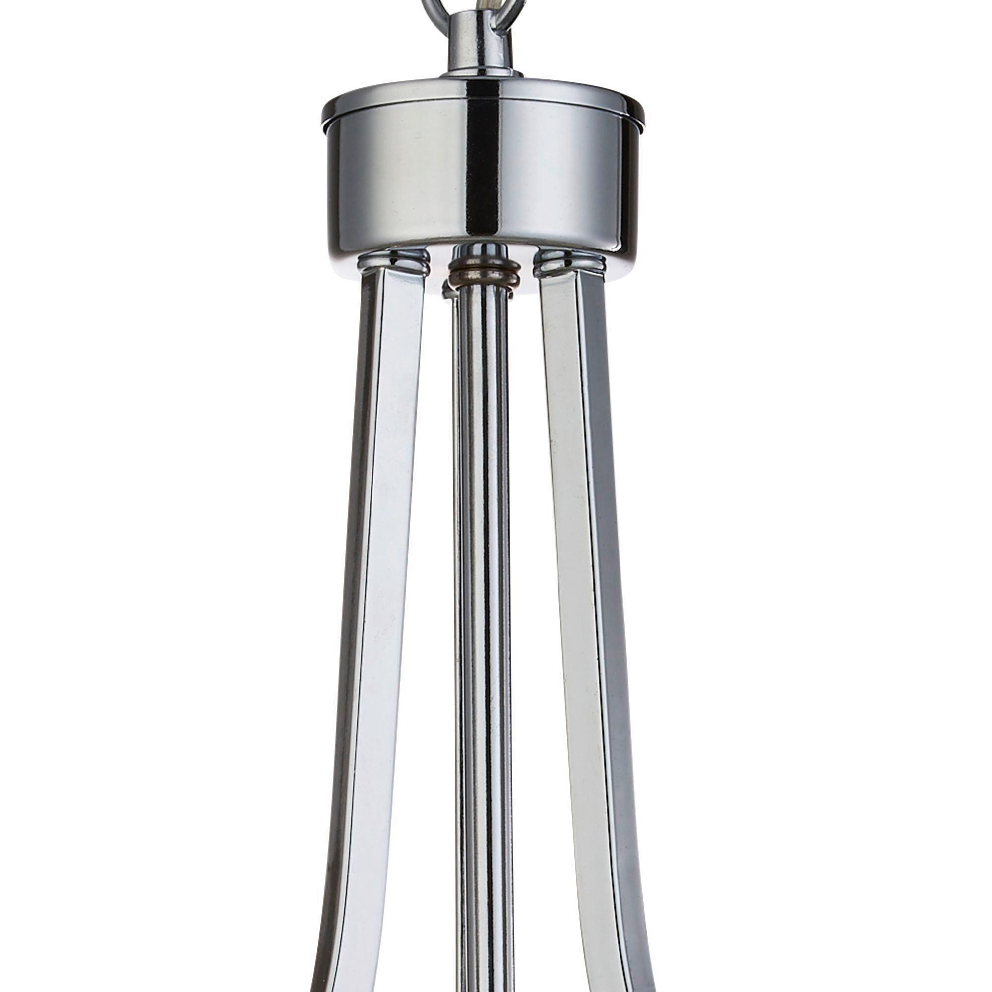 Kristall-hängeleuchte Victoria 8295-5cc - Chromfarben, Design, Glas/Metall (49/150cm)