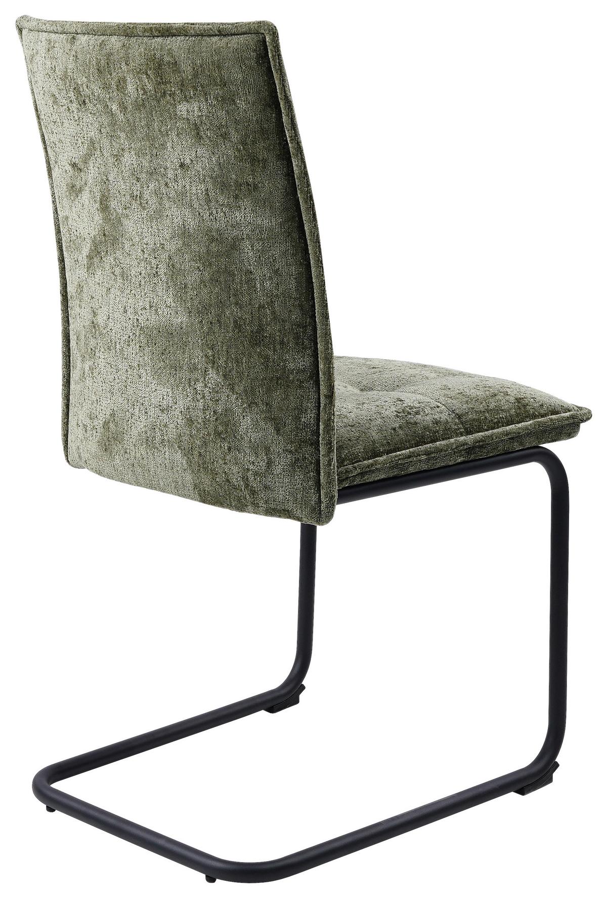 HOUPACÍ ŽIDLE COMO - černá/zelená, Moderní, kov/textil (47/92/58cm) - Mömax