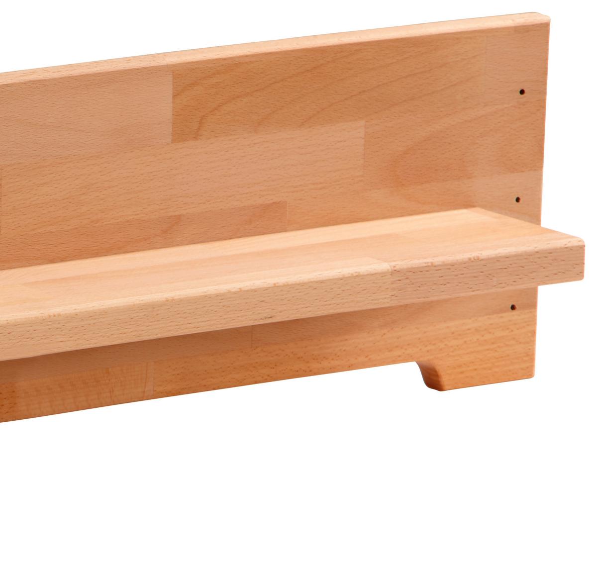 Bettregal Elisabeth Buche Massiv B: 90 cm - Kernbuche, KONVENTIONELL, Holz (90/21/10cm)