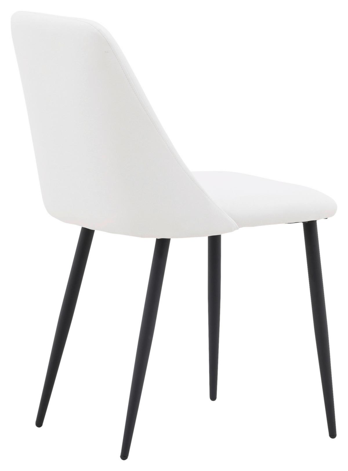 Stuhl-Set Night - Schwarz/Weiß, Design, Textil/Metall (49/87/56cm) - Livetastic