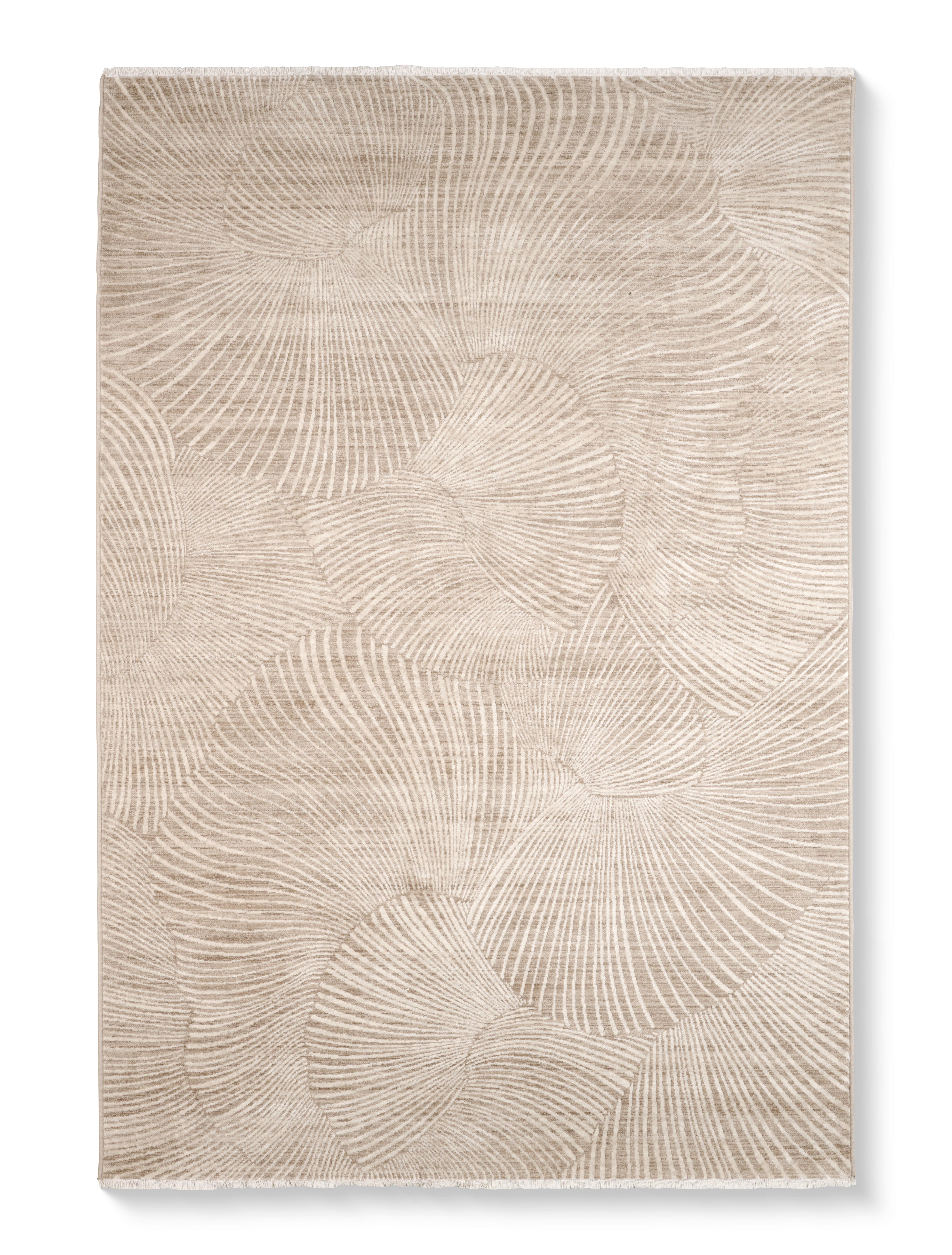 Webteppich Ammon Beige BxL: 160x230 cm - Beige, ROMANTIK / LANDHAUS, Textil (160/230cm) - James Wood