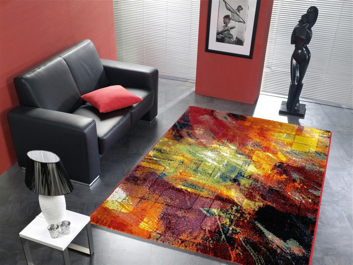 Webteppich Multicolor Happiness New Brush 230x160 cm - Multicolor, Basics, Textil (160/230cm) - Novel