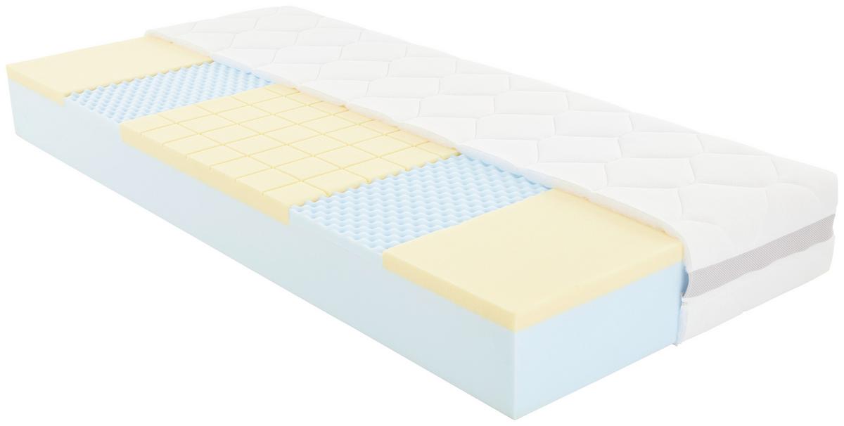 Viscomatratze Femina Nova H3, Lf: 140x200 cm - Weiß, Textil (140/200cm) - Primatex Deluxe