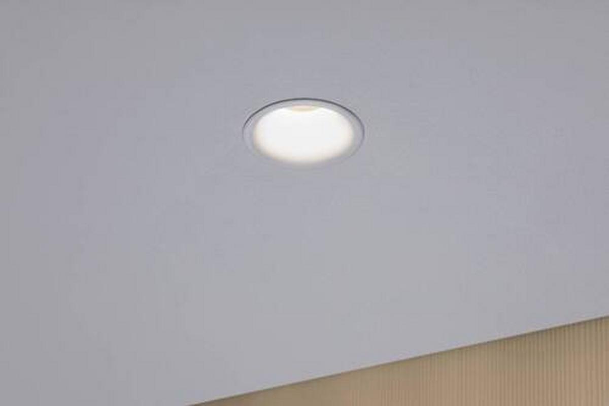 Deckenleuchte Ø 7,7 cm 1-Flammig dimmbar - Weiß, Design, Kunststoff (7,7/5cm) - Paulmann