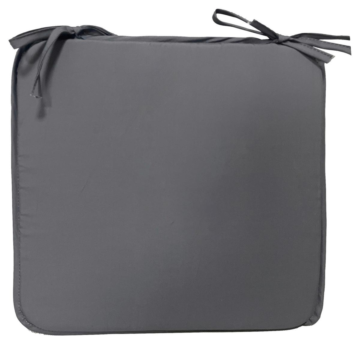 Sitzkissen Christa - Anthrazit, KONVENTIONELL, Textil (36/36/2cm) - Ondega