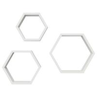 Wandregal Carla - Weiß, MODERN, Holzwerkstoff (34/29/24/30/25/20/24/9/20cm)