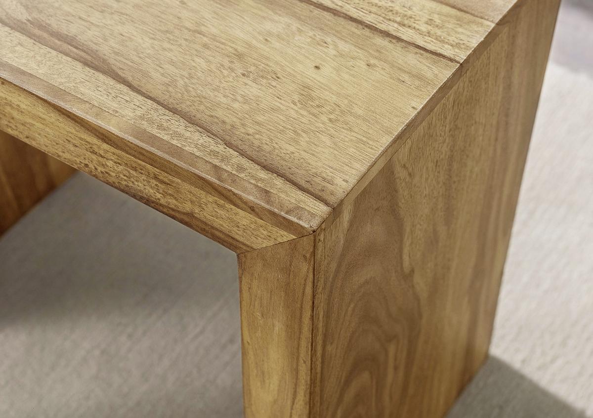 Príručný stolík Mumbai sada 3ks - farba akácie, Design, drevo (50/30/45cm) - MID.YOU