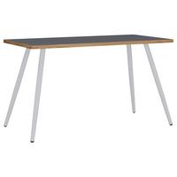Schreibtisch Anthrazit/Eiche Dekor L:110 cm - Honigeiche/Anthrazit, Design, Holzwerkstoff/Metall (110/50/70cm) - MID.YOU