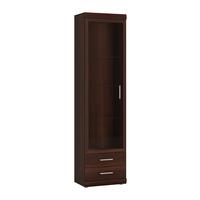 Vitrine Imperial Wallnussfarben B:50cm - Walnussfarben, KONVENTIONELL, Holzwerkstoff (50/195/38cm)