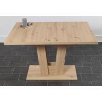 Esstisch Varese Eiche Artisan L: 120 cm - Eiche Artisan, KONVENTIONELL, Holzwerkstoff (120/80/76cm) - MID.YOU