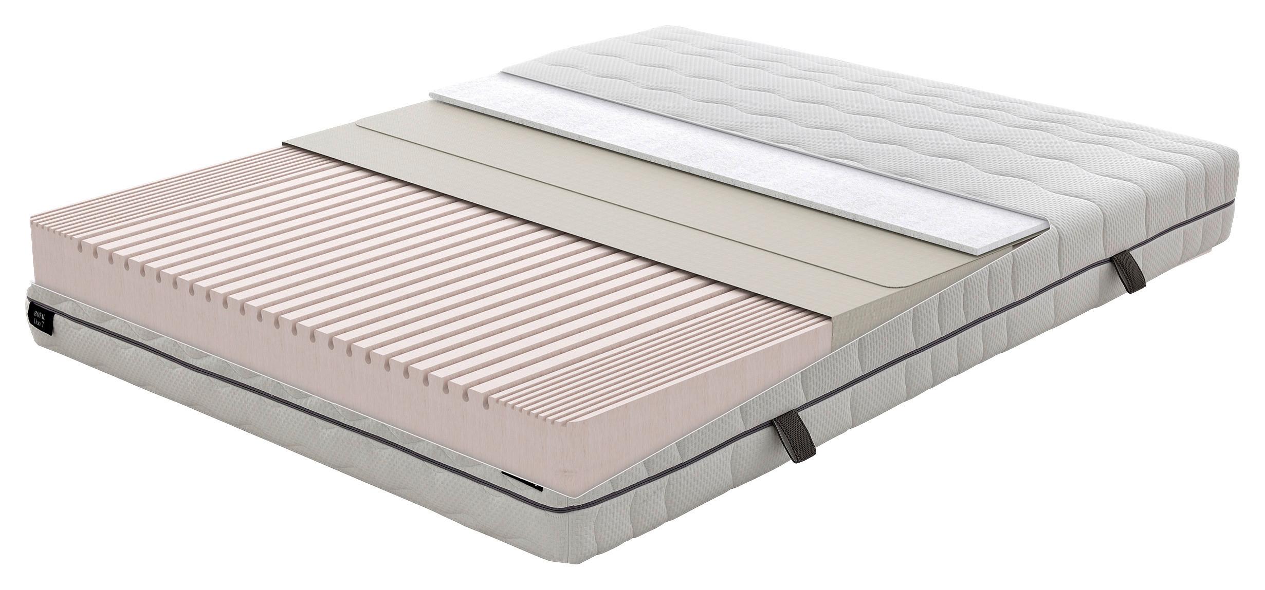 Komfortschaummatratze Royal Comfort 80x200 cm H3 H: 22 cm - Weiß, Basics, Textil (80/200cm) - Yatas