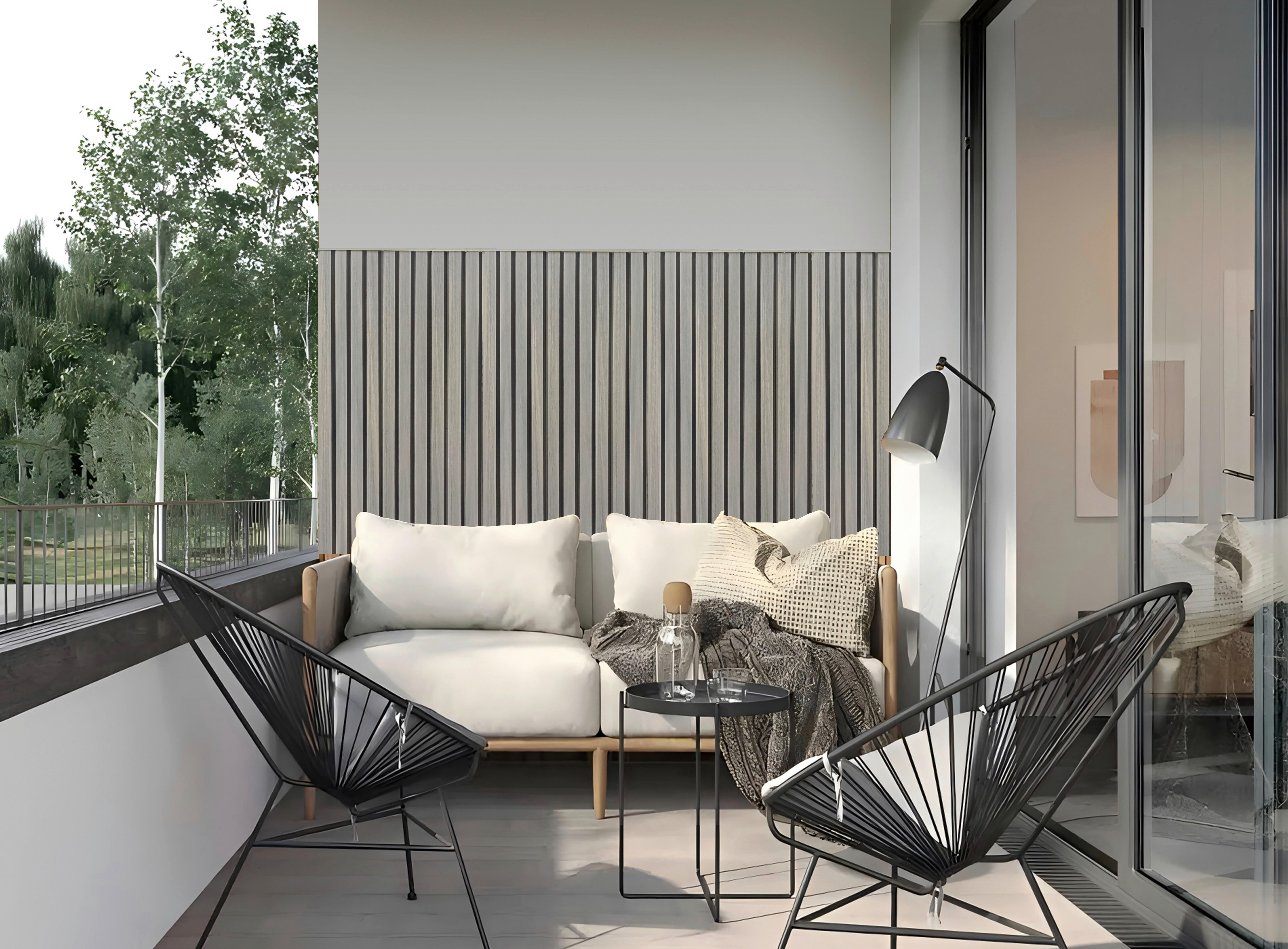 Outdoor Paneel L: 130 cm Wpc Eiche Dunkel Dekor - Eiche dunkel, MODERN, Holzwerkstoff/Kunststoff (130/21,9/2,6cm)
