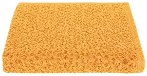 Duschtuch Elena Baumwolle 450 G/M2 Gelb 70x140 cm - Gelb, MODERN, Textil (70/140cm) - Luca Bessoni