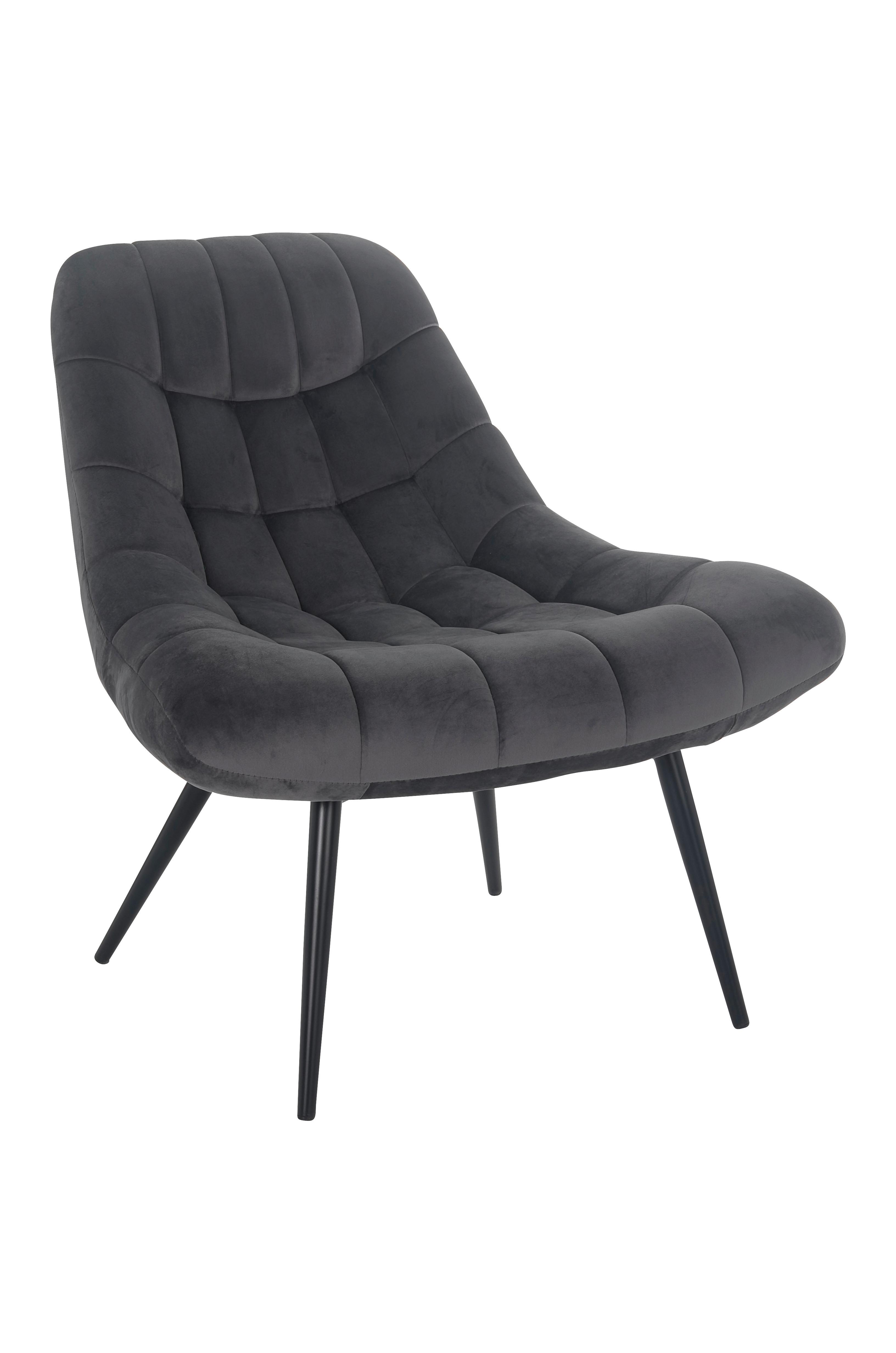 Xxl-sessel Grau, Schwarz B: 76 Cm - Schwarz/Grau, MODERN, Textil (76cm) - Livetastic