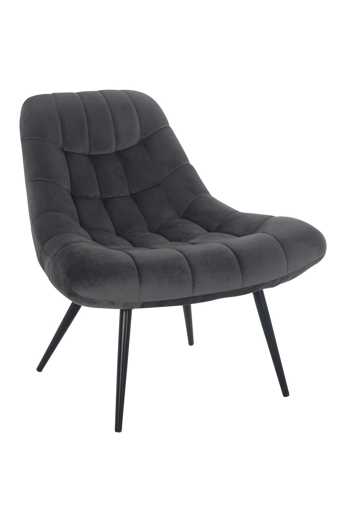 Xxl-sessel Grau, Schwarz B: 76 Cm - Schwarz/Grau, MODERN, Textil (76cm) - Livetastic