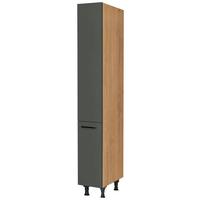 Apothekerschrank Easytouch - Eichefarben/Grün, MODERN, Holzwerkstoff/Metall (30/216,6/58cm) - Nobilia