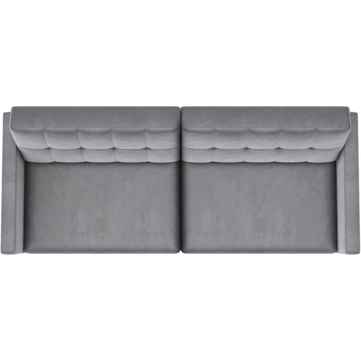 Schlafsofa Hannover Grau, mit Schlaffunktion - Schwarz/Grau, Basics, Textil (203/82/83cm) - Livetastic