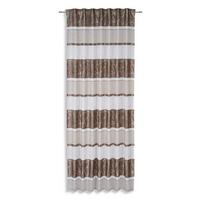 Készfüggöny Miriam Kb. 140/245cm - barna/fehér, Modern, textil (140/245cm) - Luca Bessoni