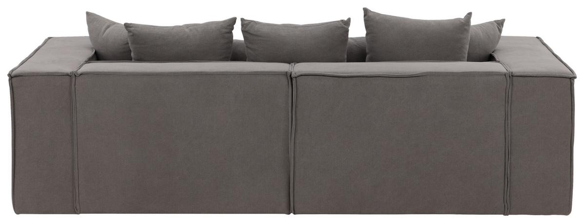 2-Sitzer-Sofa Gillholmen - Schwarz/Grau, Design, Kunststoff/Textil (232/80/116cm) - Livetastic