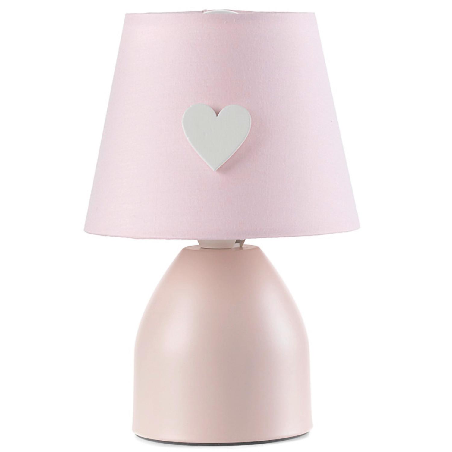 Kindertischleuchte 4929/l - Pink, Basics, Textil/Metall (13/19cm)