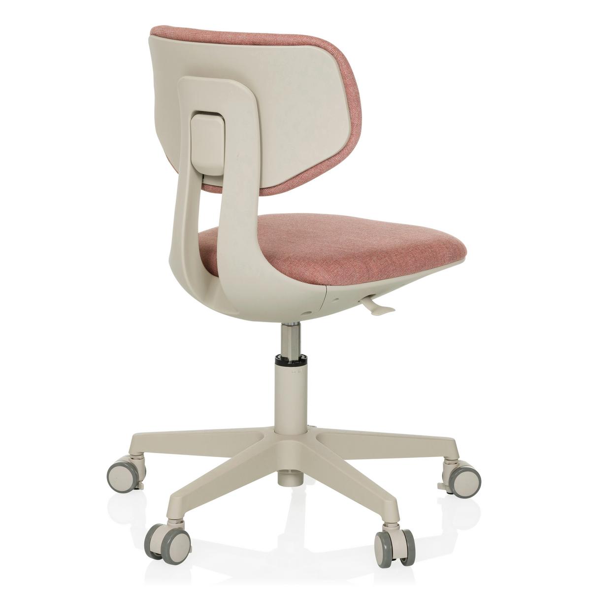 Jugenddrehstuhl Kiddy Classic Rosa B: 52 cm - Creme/Rosa, MODERN, Kunststoff/Textil (52/70 - 79/52cm) - MID.YOU