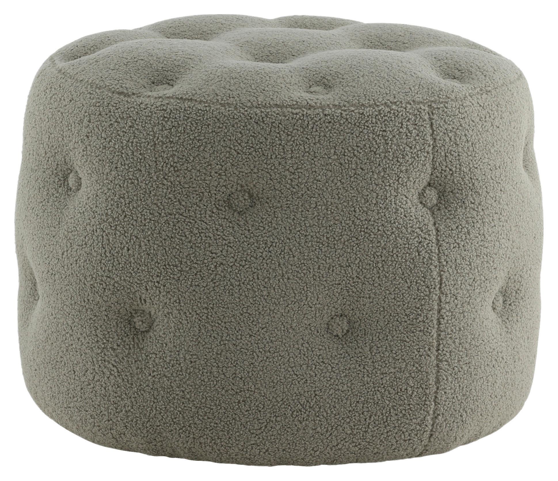 Pouf Benjamin - Greige, Design, Textil (55/44/55cm) - Livetastic