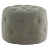 Pouf Benjamin - Greige, Design, Textil (55/44/55cm) - Livetastic