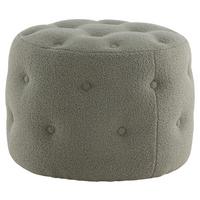 Pouf Benjamin - Greige, Design, Textil (55/44/55cm) - Livetastic