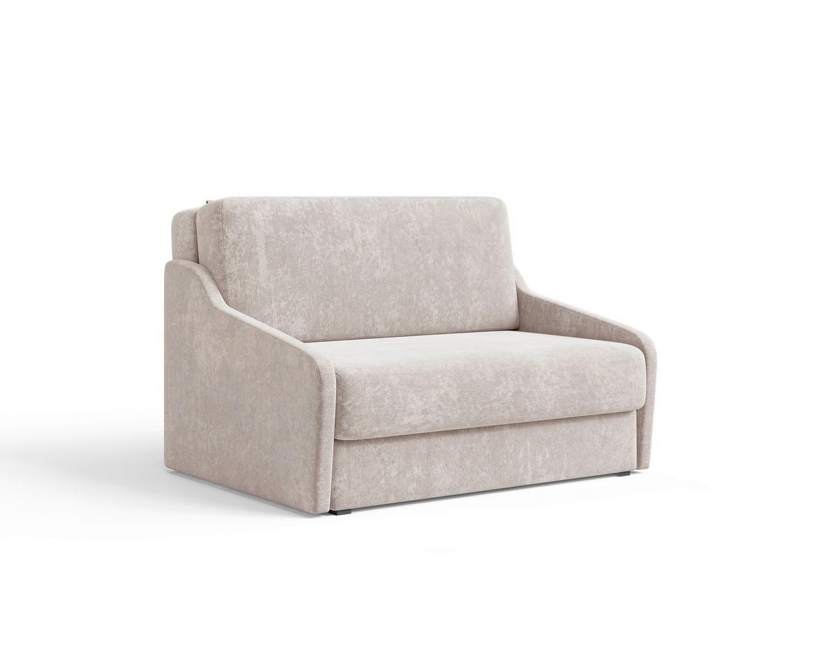 Schlafsofa Fly Beige, B: 136 cm - Beige/Creme, Design, Textil (136/86/113cm) - MID.YOU