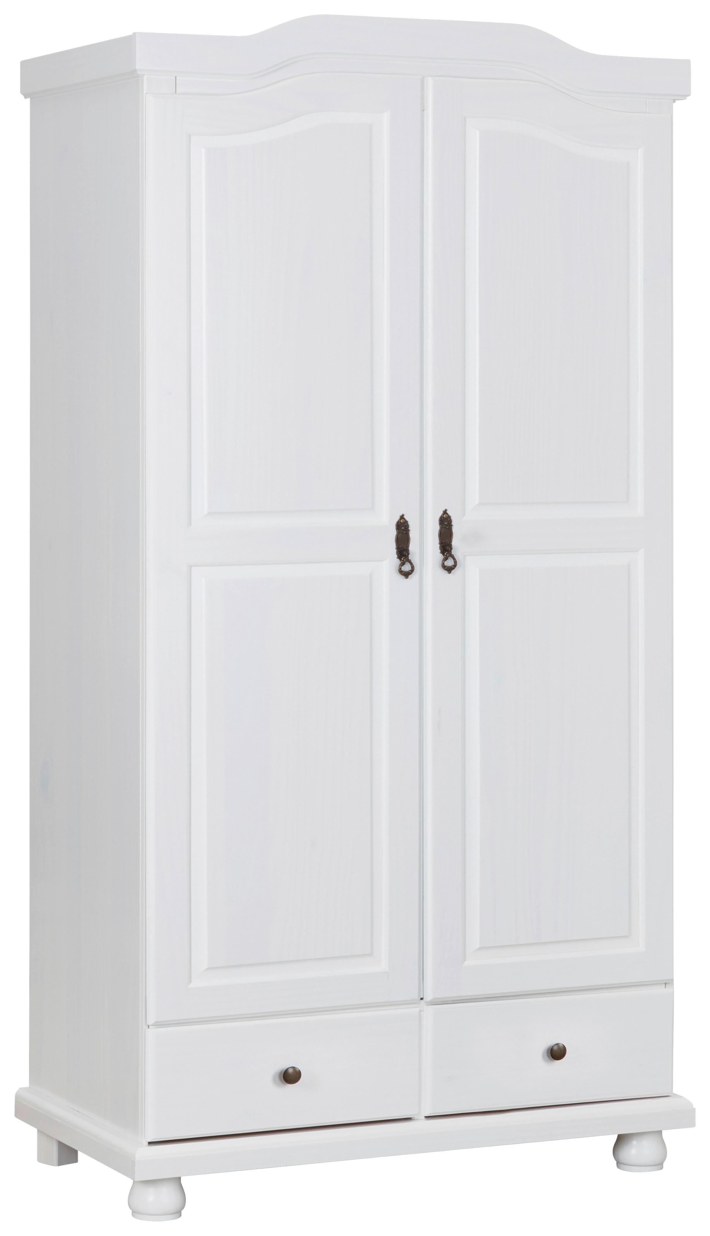 Šatníková skriňa Reutte - biela, Konventionell, drevo (104/198/56cm) - MID.YOU