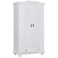 Skřiň s otočnými dveřmi REUTTE - bílá, Konvenční, dřevo (104/198/56cm) - MID.YOU