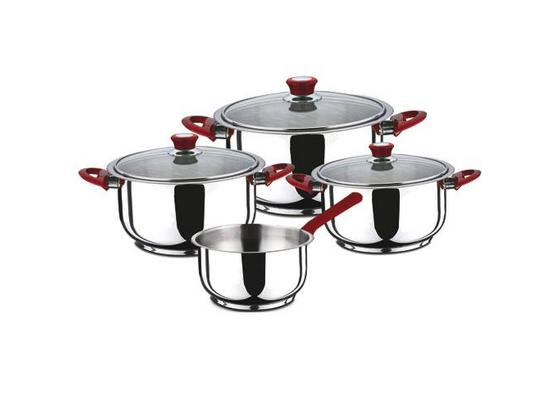 Kochtopfset Bgib-4039 - Edelstahlfarben/Transparent, Basics, Glas/Metall (15.5/31.5/54cm) Kochtopfset Bgib-4039 - Edelstahlfarben/Transparent, Basics, Glas/Metall (15.5/31.5/54cm)