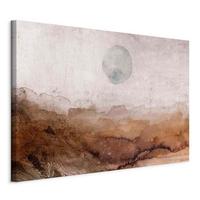 Leinwandbild Braun Schwarz B: 90 Cm - Schwarz/Braun, Basics, Holz/Textil (90/60/1.2cm) - artgeist