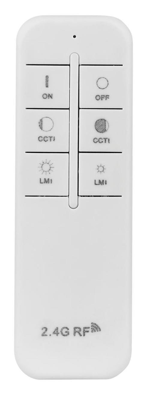 LED-Deckenleuchte Wiss Ø 60 cm mit Fernbedienung - Schwarz/Weiß, Basics, Kunststoff/Metall (60/10,5cm) - Globo