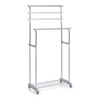 Kleiderwagen Silberfarben B: 83 Cm - Silberfarben, Basics, Metall (83/170/43cm) - Zeller Present