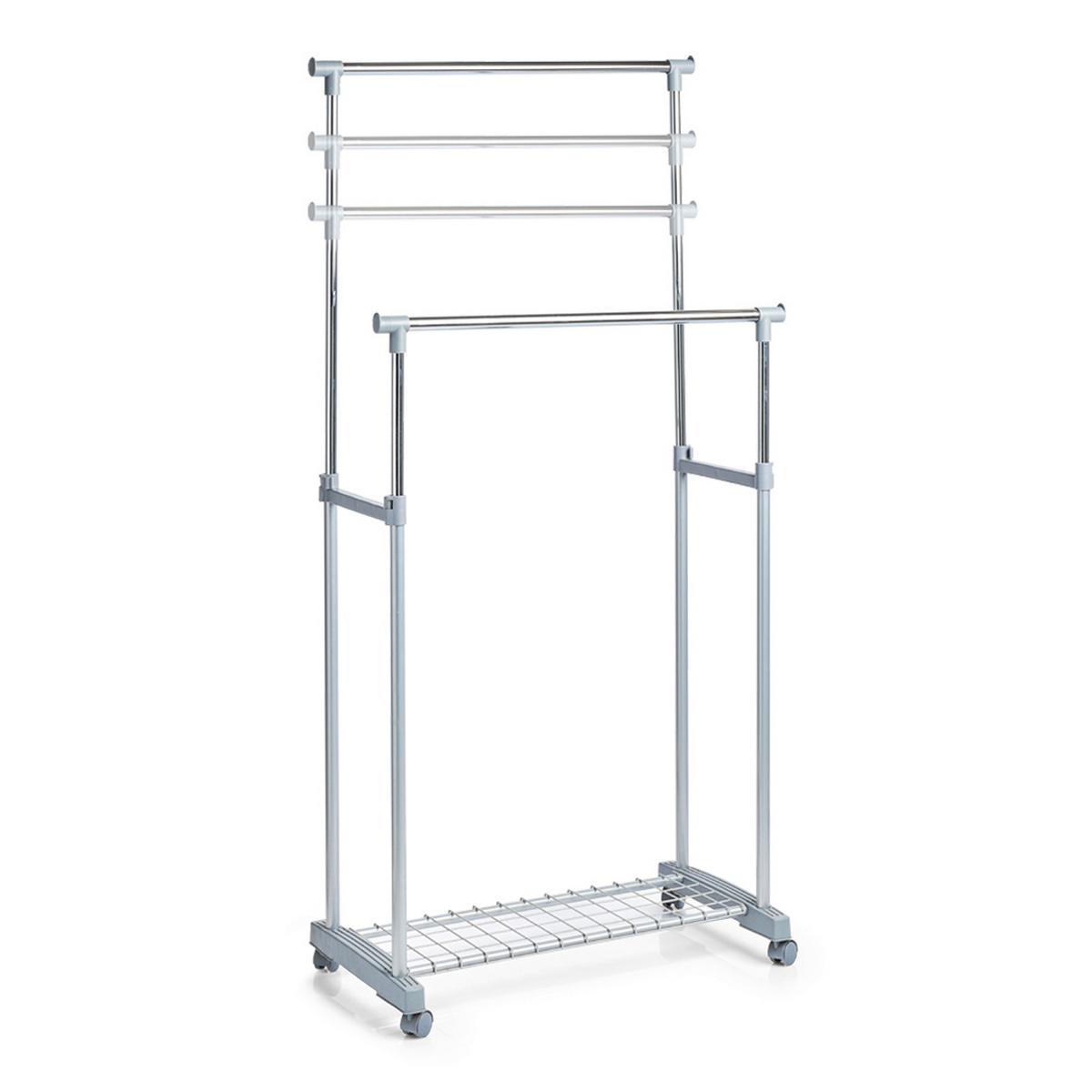 Kleiderwagen Silberfarben B: 83 Cm - Silberfarben, Basics, Metall (83/170/43cm) - Zeller Present