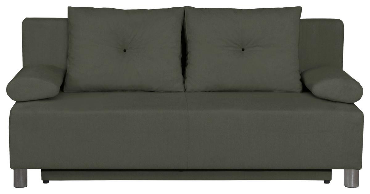 Kanapé Ibiza - iszapszínű, Romantik / Landhaus, faalapú anyag/textil (190/90/85cm)