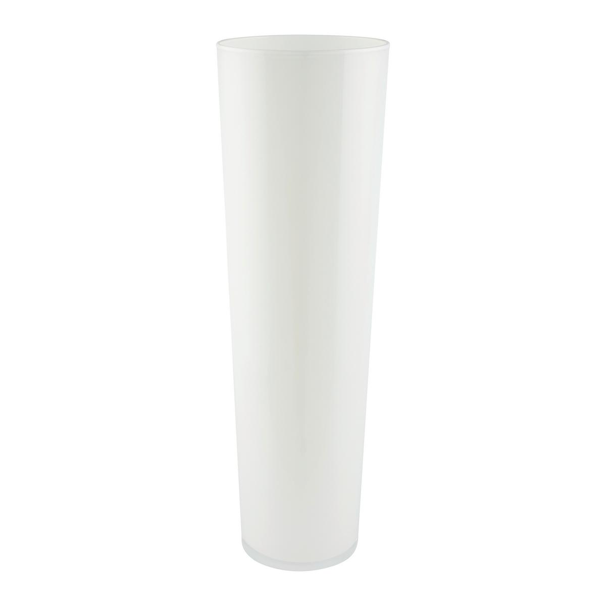 Váza LORETTA - orgovánová/biela, Konventionell, sklo (17/50cm) - Mömax